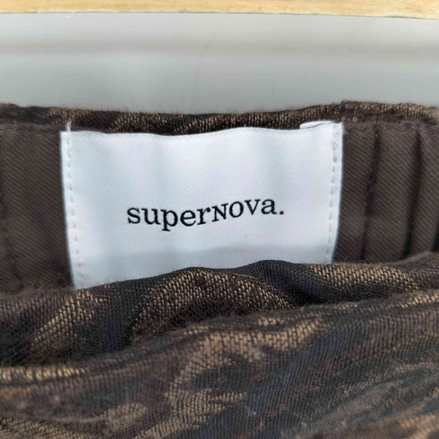 スーパーノヴァ supernova. シルク混 ペイズリー柄 ジャガード フレアパンツ メンズ JPN:M