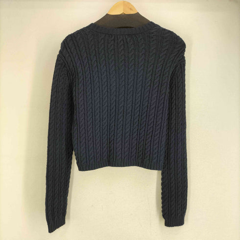 マカフィー MACPHEE 24SS ハイブリットコットン レースアッププルオーバー レディース JPN:S