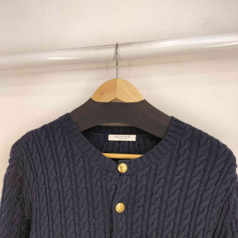 マカフィー MACPHEE 24SS ハイブリットコットン レースアッププルオーバー レディース JPN:S