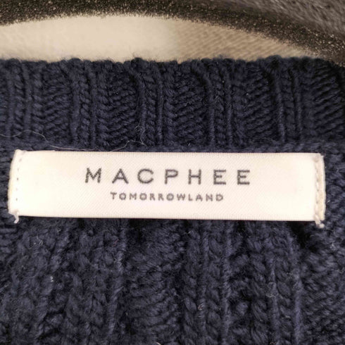 マカフィー MACPHEE 24SS ハイブリットコットン レースアッププルオーバー レディース JPN:S