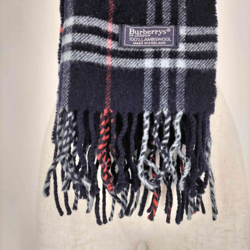 バーバリーズ BURBERRYS ノバチェック フリンジ ウール マフラー レディース