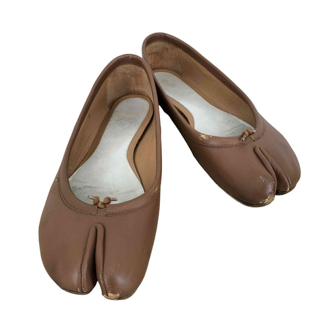 メゾンマルジェラ Maison Margiela TABI タビ レザー バレエシューズ レディース 36