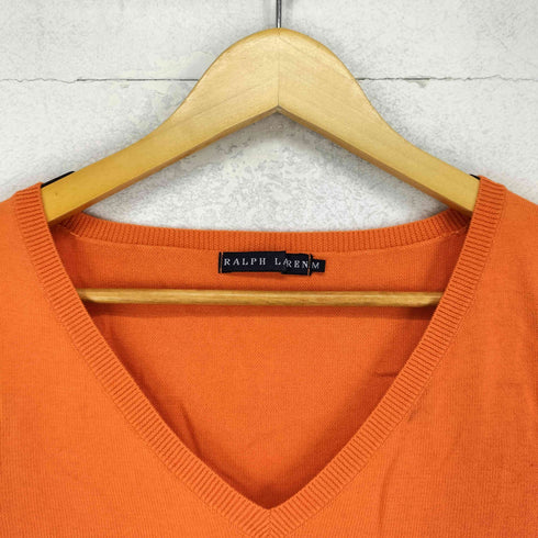 ラルフローレン RALPH LAUREN ポニー刺繍Vネックニット レディース M