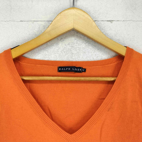 ラルフローレン RALPH LAUREN ポニー刺繍Vネックニット レディース M