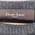 デミルクスビームス Demi-Luxe BEAMS 異素材切替 ウール100% ファー ニットワンピース レディース
