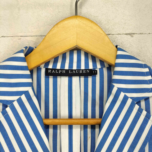 ラルフローレン RALPH LAUREN ストライプ柄テーラードジャケット レディース 11