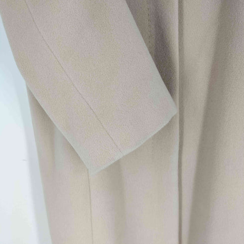 ANIS アンゴラ混ウール フォックスファー ベルテッド ステンカラーコート レディース JPN:L