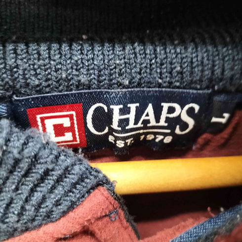 チャップス CHAPS ショールカラー ニットポロシャツ メンズ import:L
