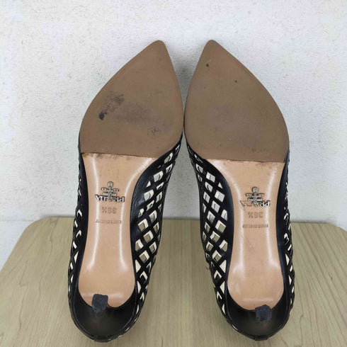 プラダ PRADA メッシュデザインパンプス レディース 36 1/2