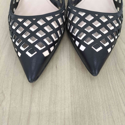 プラダ PRADA メッシュデザインパンプス レディース 36 1/2