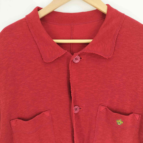 パパス papas 4ポケット 胸元王冠刺繍 ニット カーディガン レディース import:M