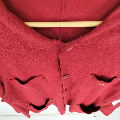 パパス papas 4ポケット 胸元王冠刺繍 ニット カーディガン レディース import:M