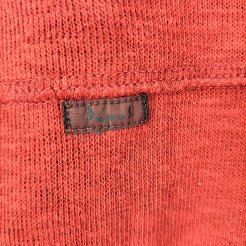 パパス papas 4ポケット 胸元王冠刺繍 ニット カーディガン レディース import:M