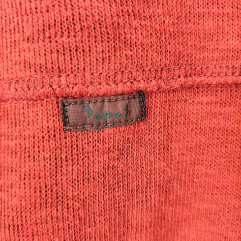 パパス papas 4ポケット 胸元王冠刺繍 ニット カーディガン レディース import:M