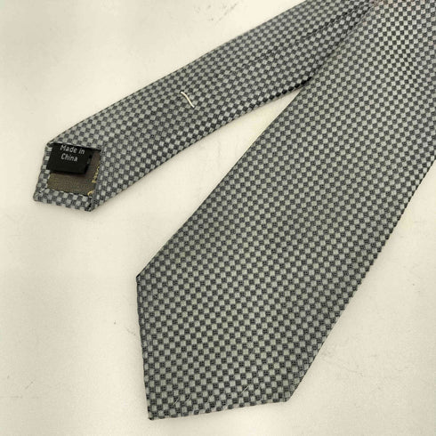 カルバンクライン CALVIN KLEIN ダイヤ総柄 シルクネクタイ メンズ