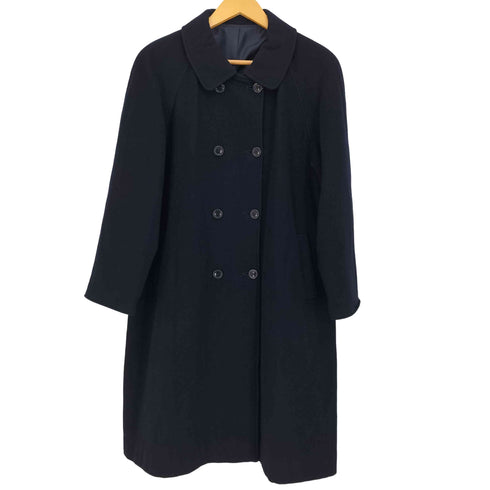 ザスコッチハウス The Scotch House ダブルボタン メルトンウール ステンカラーコート レディース 160A