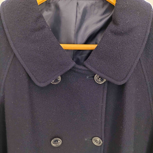 ザスコッチハウス The Scotch House ダブルボタン メルトンウール ステンカラーコート レディース 160A