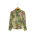 ラルフローレン アールエル RALPH RL LAUREN シルク ボタニカル柄 シャツ レディース 9