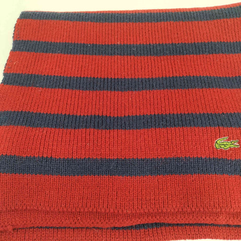 ラコステ LACOSTE ボーダーマフラー レディース