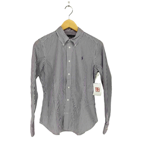 ラルフローレン RALPH LAUREN slim fit ポニー刺繍 L/S ボタンダウンシャツ レディース 10