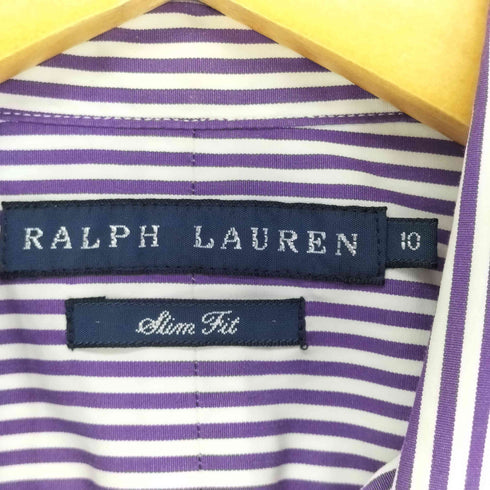 ラルフローレン RALPH LAUREN slim fit ポニー刺繍 L/S ボタンダウンシャツ レディース 10