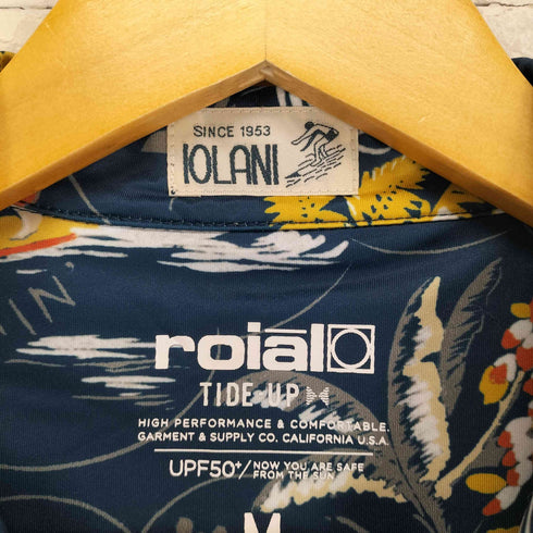 イオラニ IOLANI 総柄 アロハシャツ メンズ M