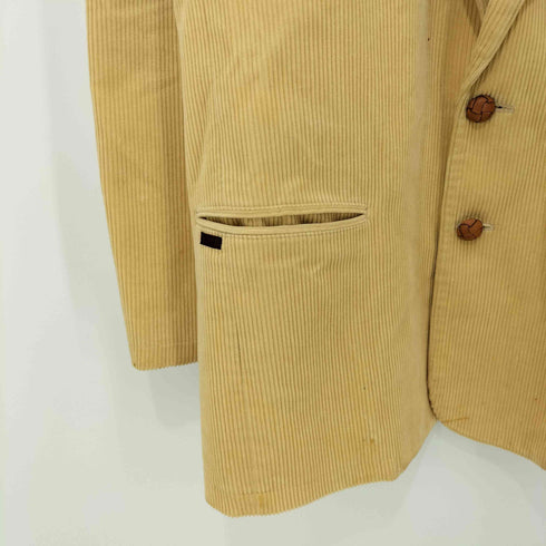 パパス papas バスケットボタン コーデュロイ コットン 2B テーラードジャケット メンズ JPN:S