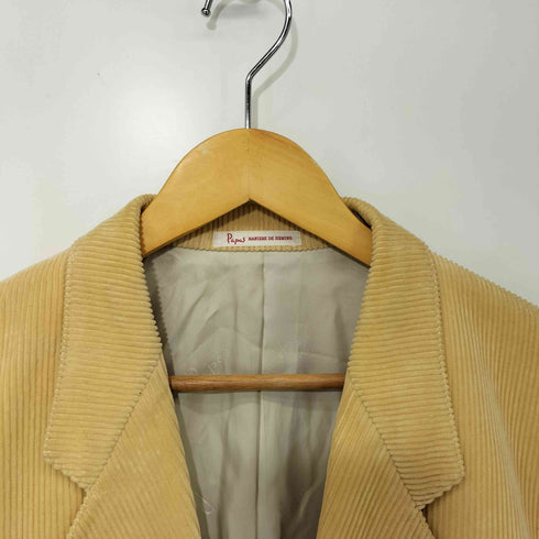 パパス papas バスケットボタン コーデュロイ コットン 2B テーラードジャケット メンズ JPN:S