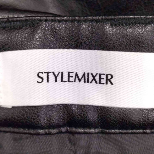 スタイルミキサー STYLEMIXER フェイクレザートラウザーズ レディース JPN:M