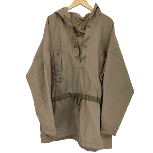 カラー kolor 16SS lace up Smock Parka pants レースアップスモックパーカー アノラック ショートパンツ リネン メンズ 3