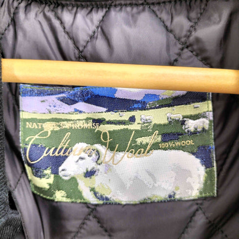 CULTUM ウール100 キルティングライナー ステンカラーコート メンズ 2XL-3XL