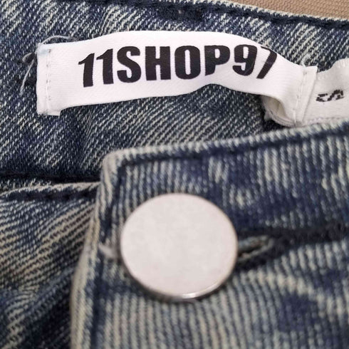 11SHOP97 ダメージデニムスカート レディース JPN:S