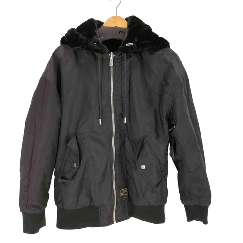 ザラ ZARA フェイクファーリバーシブルボンバージャケット メンズ JPN:M