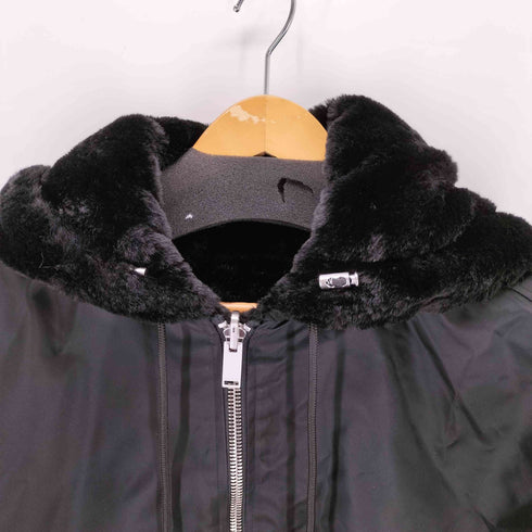ザラ ZARA フェイクファーリバーシブルボンバージャケット メンズ JPN:M