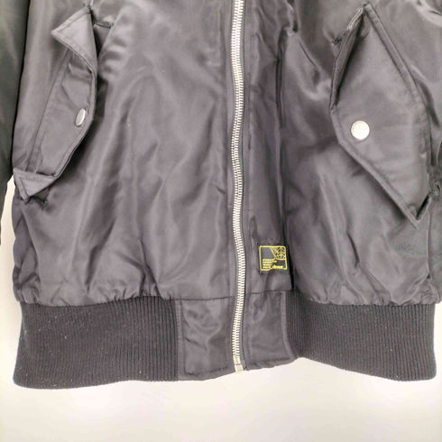 ザラ ZARA フェイクファーリバーシブルボンバージャケット メンズ JPN:M