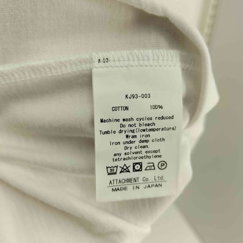 カズユキクマガイアタッチメント KAZUYUKI KUMAGAI ATTACHMENT ソフトオーガニック クルーネックドルマンL/S メンズ JPN:3