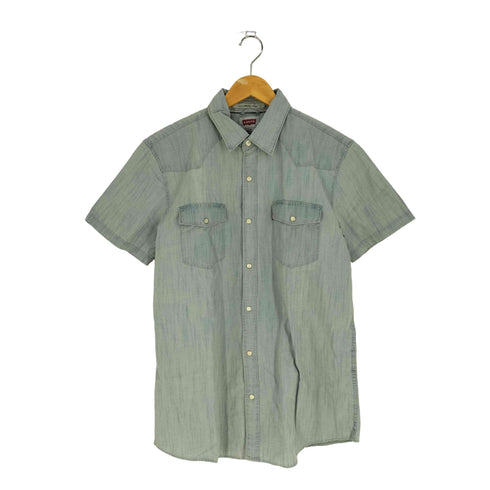 リーバイス Levis MODERN FIT スナップボタン ウエスタン デニムシャツ メンズ import:L