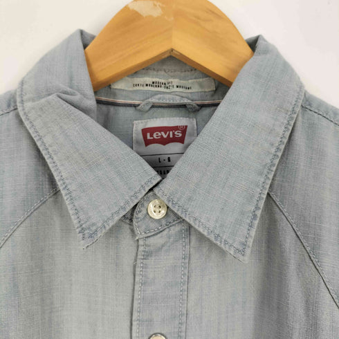 リーバイス Levis MODERN FIT スナップボタン ウエスタン デニムシャツ メンズ import:L
