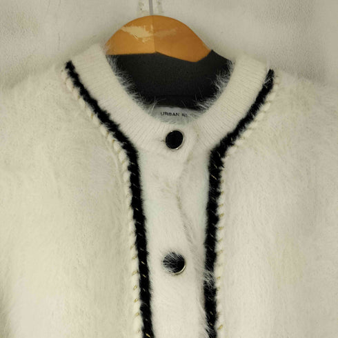 アーバン レヴィヴォ URBAN REVIVO シャギーニットカーディガン レディース