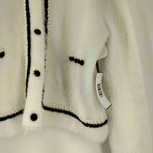 アーバン レヴィヴォ URBAN REVIVO シャギーニットカーディガン レディース