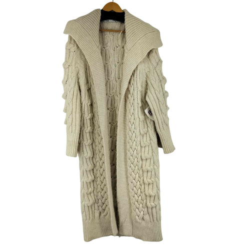 ザラ ZARA ケーブルニットコート レディース import:S