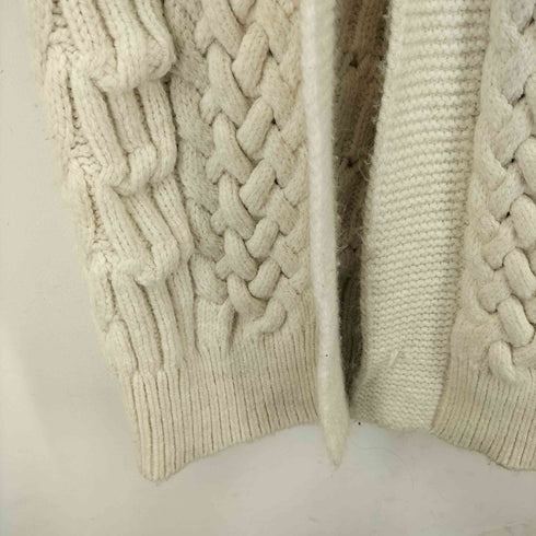 ザラ ZARA ケーブルニットコート レディース import:S