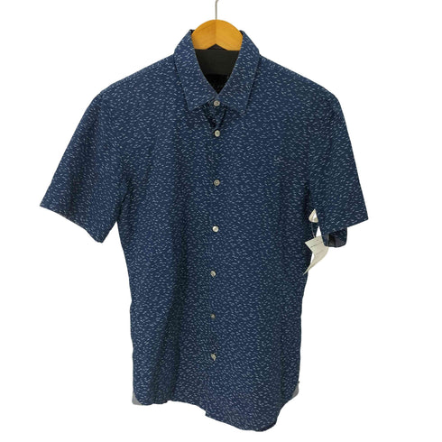 ヒューゴボス HUGO BOSS SLIM FIT カモメ柄 半袖シャツ メンズ JPN:S