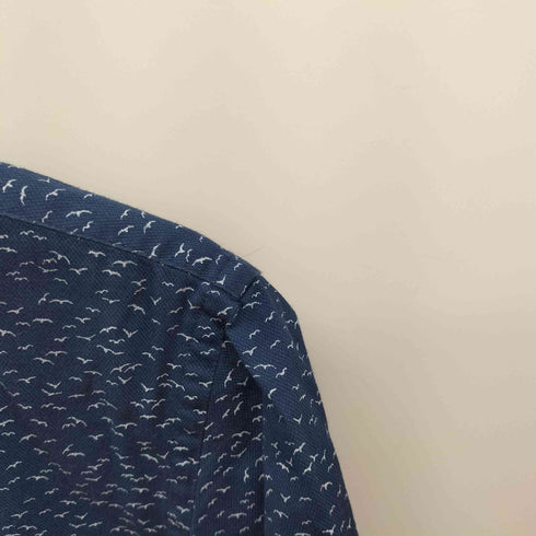 ヒューゴボス HUGO BOSS SLIM FIT カモメ柄 半袖シャツ メンズ JPN:S