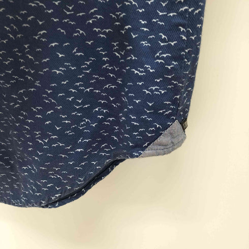 ヒューゴボス HUGO BOSS SLIM FIT カモメ柄 半袖シャツ メンズ JPN:S