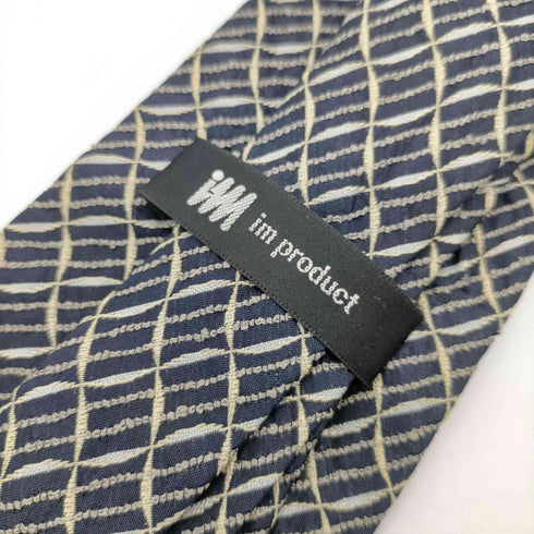 アイムプロダクトイッセイミヤケ im product ISSEY MIYAKE 刺繍 総柄 絹 シルク 100% ネクタイ メンズ