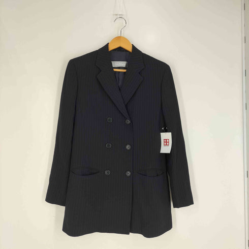 マックスマーラ MAX MARA 銀タグ ピンストライプ ダブルテーラードジャケット スラックス セットアップ レディース 42