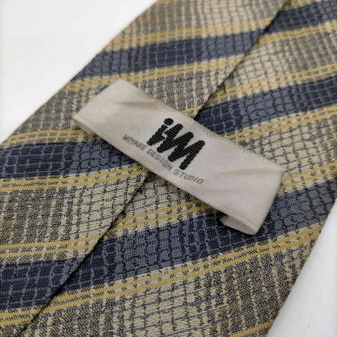 アイムプロダクトイッセイミヤケ im product ISSEY MIYAKE レジメンタル ストライプ 絹 シルク 100% ネクタイ メンズ
