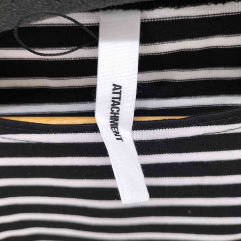 アタッチメント ATTACHMENT シルキーボーダー天竺ボートネック メンズ JPN:3