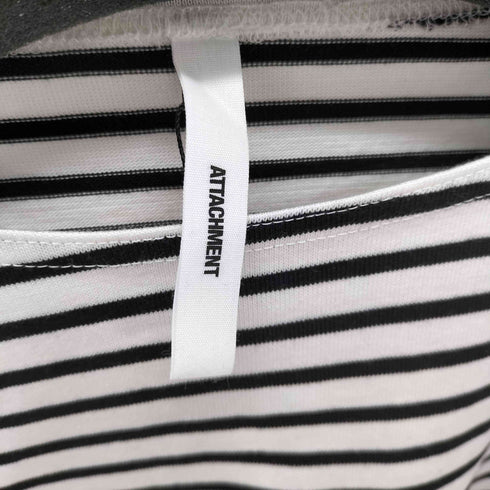 アタッチメント ATTACHMENT シルキーボーダー天竺ボートネック メンズ JPN:3